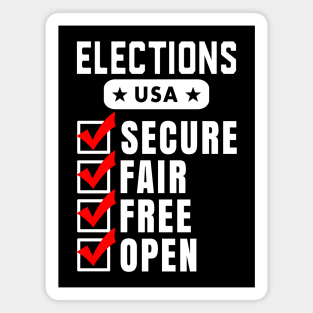 Elections 2024 - Secure, Fair, Free, and Open Magnet